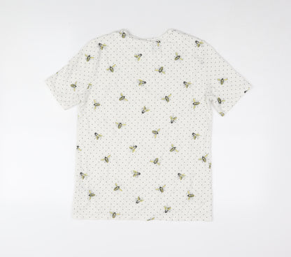 Womens UK Size 6 Marks and Spencer White Basic T-Shirt