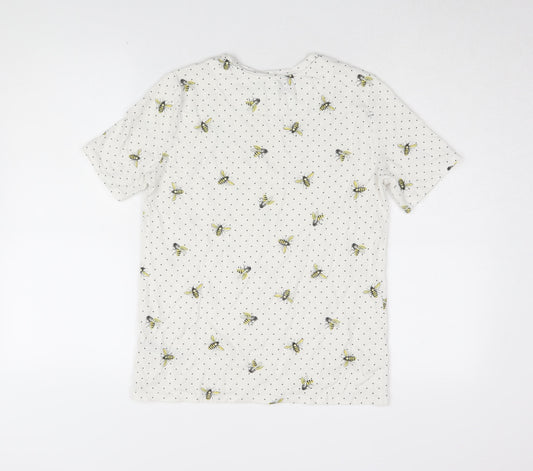 Womens UK Size 6 Marks and Spencer White Basic T-Shirt