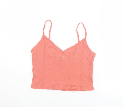 Womens UK Size 10 Topshop Pink Basic Camisole