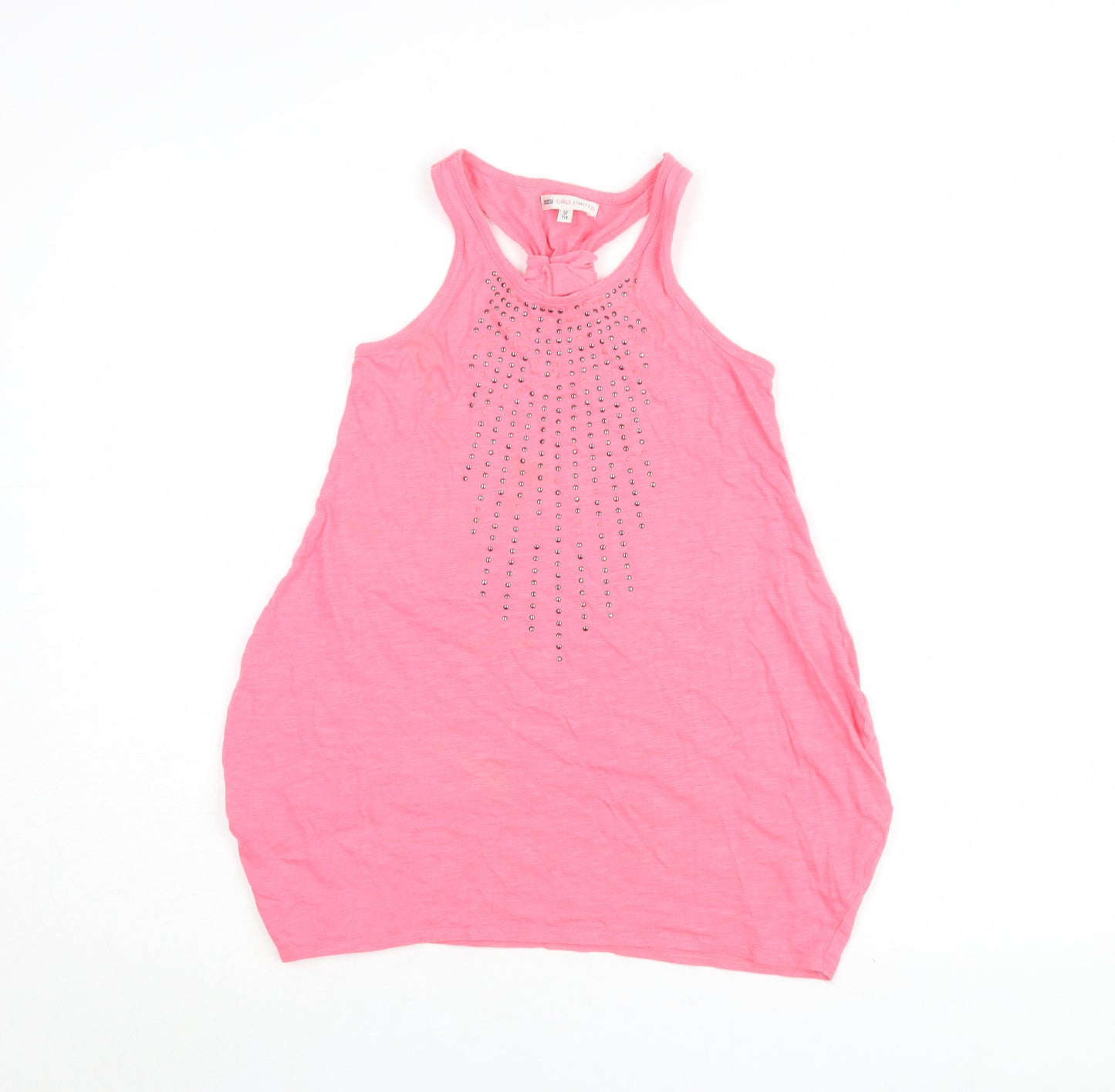 Marks and Spencer Girls Pink Sleeveless Tank Top 10 Years