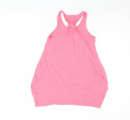 Marks and Spencer Girls Pink Sleeveless Tank Top 10 Years