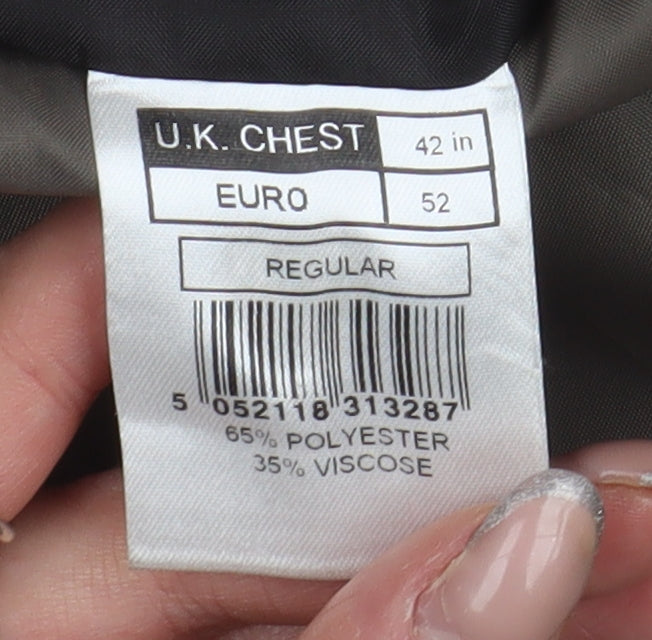 Mens UK Size 42 Karl Jackson Regular Grey Suit Jacket
