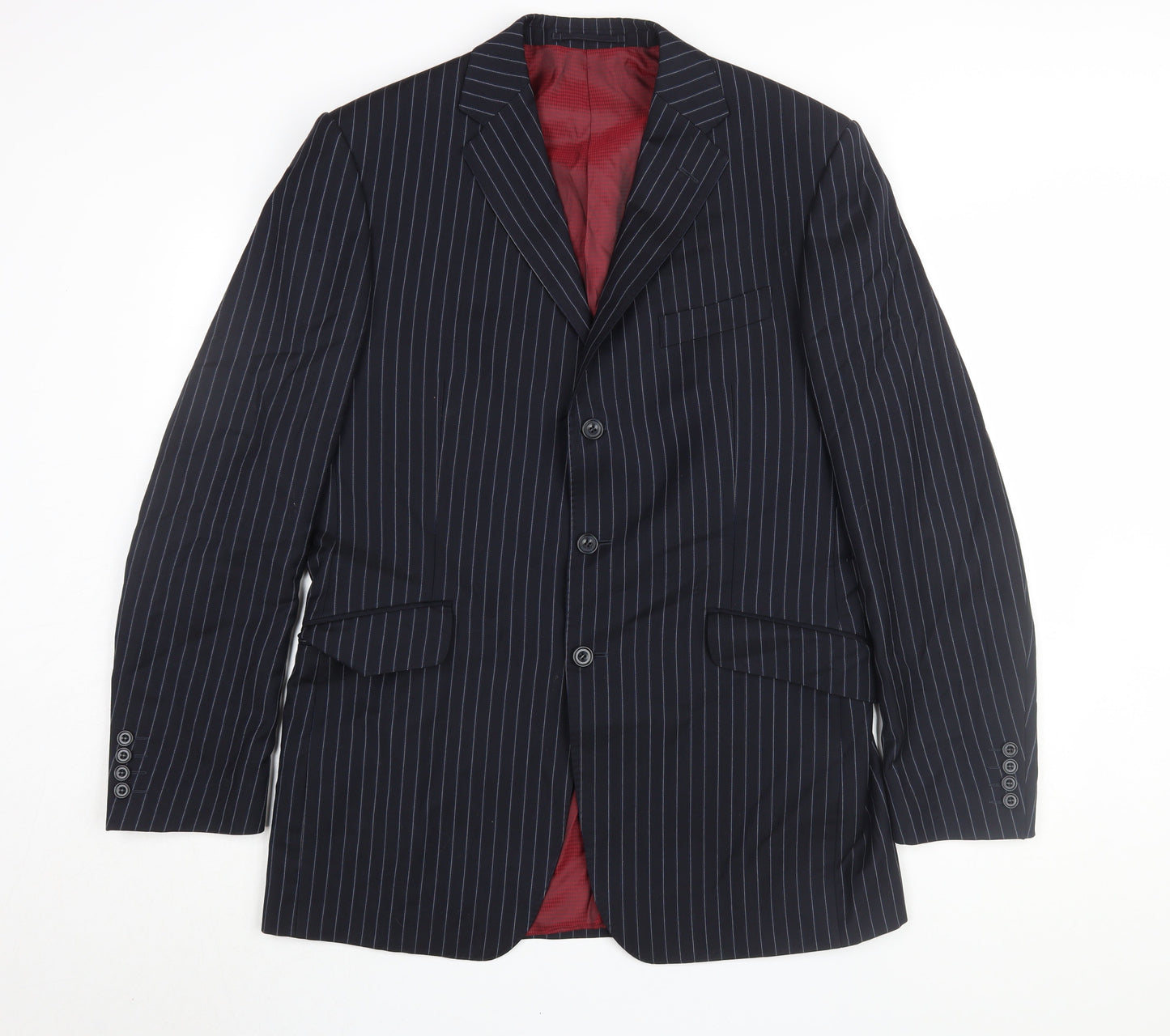 Mens UK Size 40 Marks and Spencer Regular Blue Suit Jacket