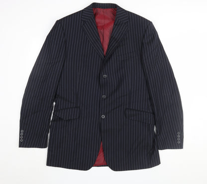 Mens UK Size 40 Marks and Spencer Regular Blue Suit Jacket