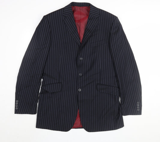 Mens UK Size 40 Marks and Spencer Regular Blue Suit Jacket