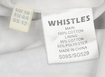 Womens UK Size 16 Whistles Straight & Pencil Canvas Skirt