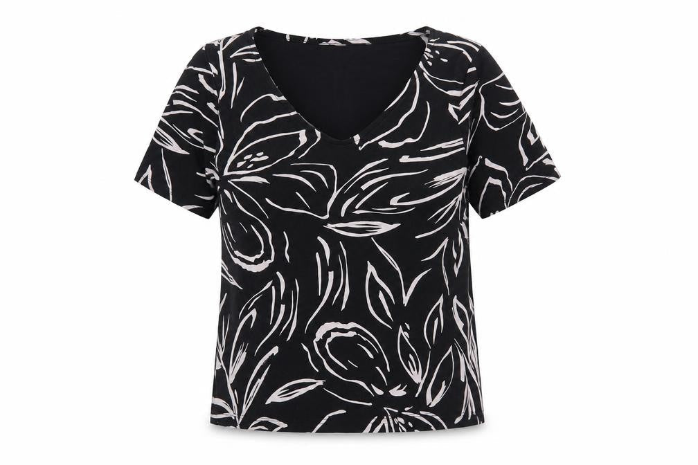Womens UK Size 10 Love Tees Black Basic T-Shirt
