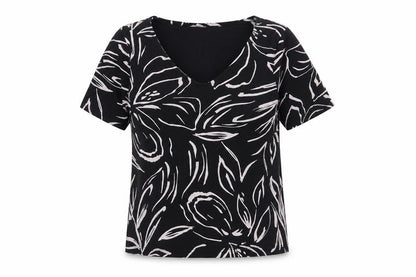 Womens UK Size 10 Love Tees Black Basic T-Shirt