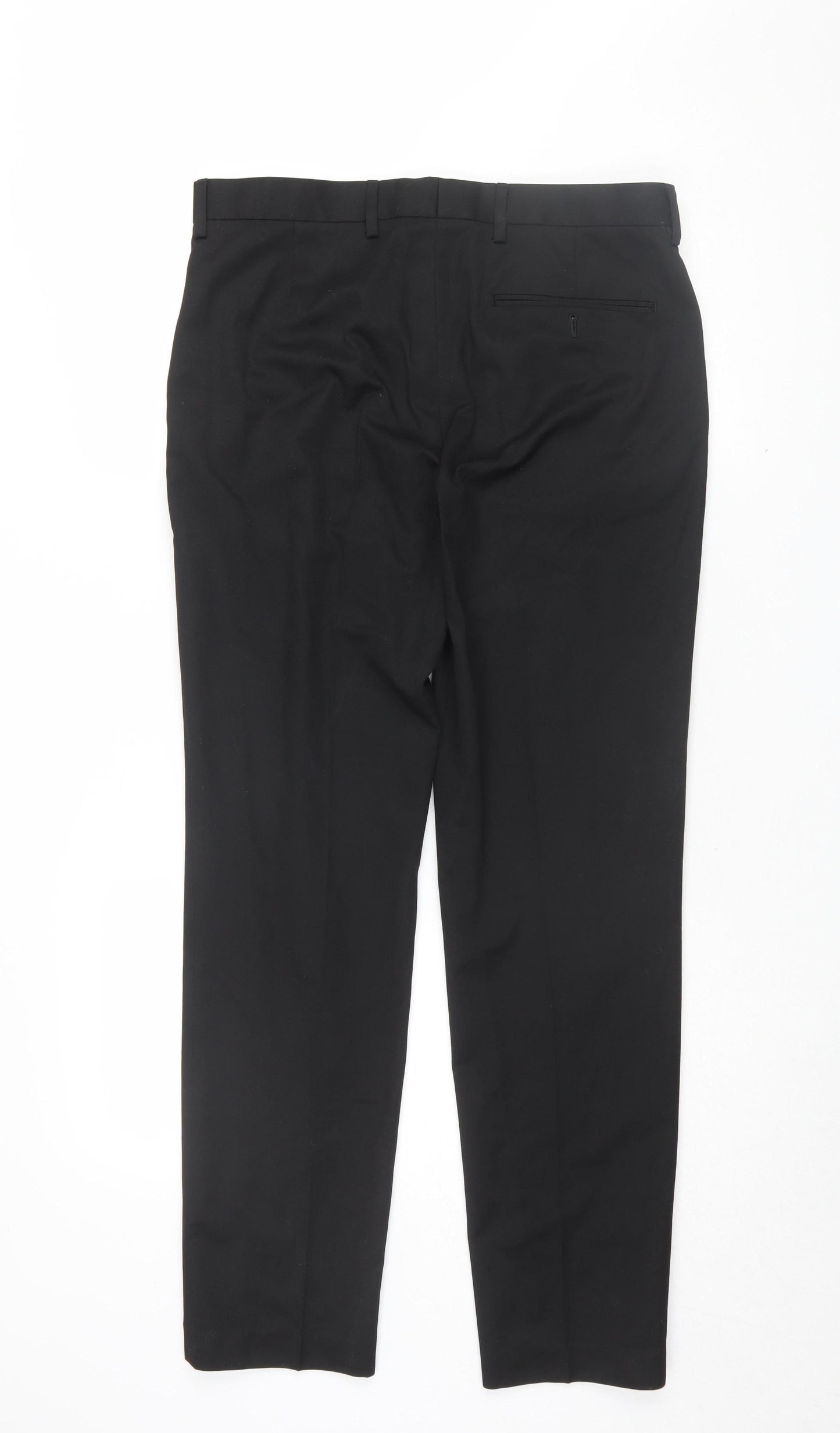 Womens UK Size 32 Marks and Spencer Slim Fit Chino Black Trousers
