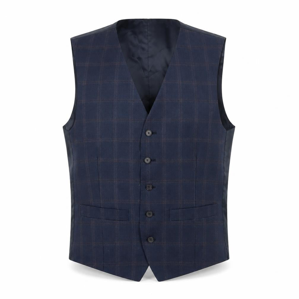 Mens UK Size 38 Alexandre of England Regular Blue Suit Waistcoat