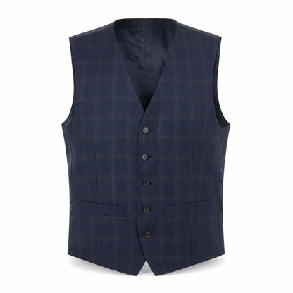 Mens UK Size 38 Alexandre of England Regular Blue Suit Waistcoat