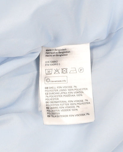 H&M Women's Blue Double-Breasted Blazer Size 14