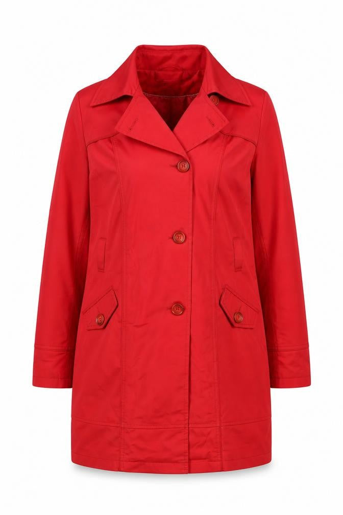 Womens UK Size 16 NEXT Red Trench Coat
