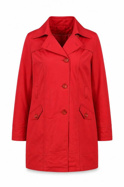 Womens UK Size 16 NEXT Red Trench Coat