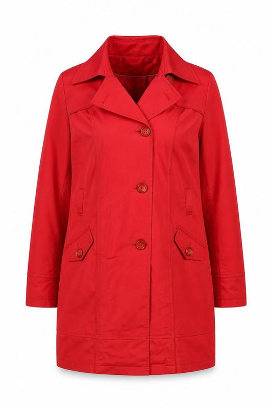Womens UK Size 16 NEXT Red Trench Coat