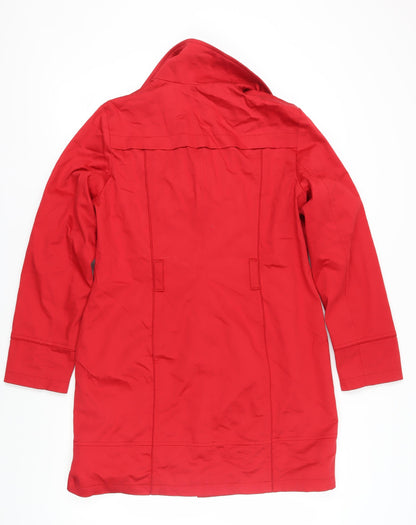 Womens UK Size 16 NEXT Red Trench Coat