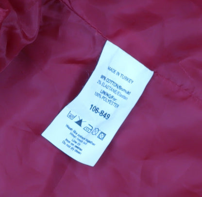 Womens UK Size 16 NEXT Red Trench Coat