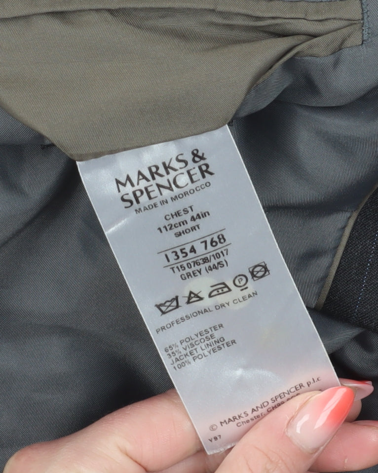 Mens UK Size 44 Marks and Spencer Regular Grey Suit Jacket