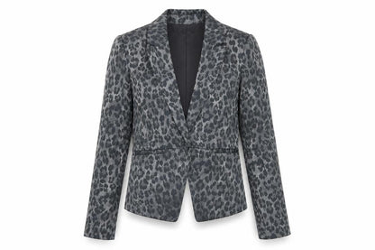 Womens UK Size 8 Fransa Regular Grey Blazer