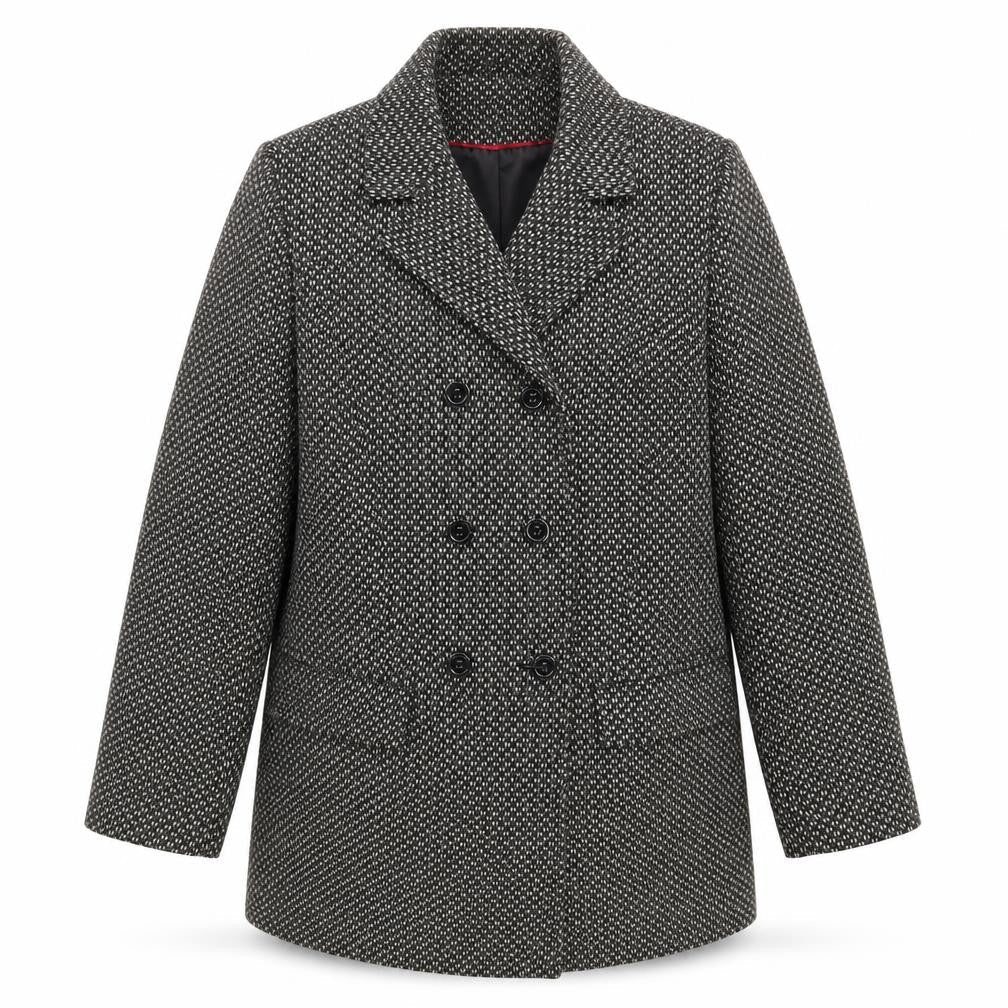 Womens UK Size 16 BHS Grey Pea Coat