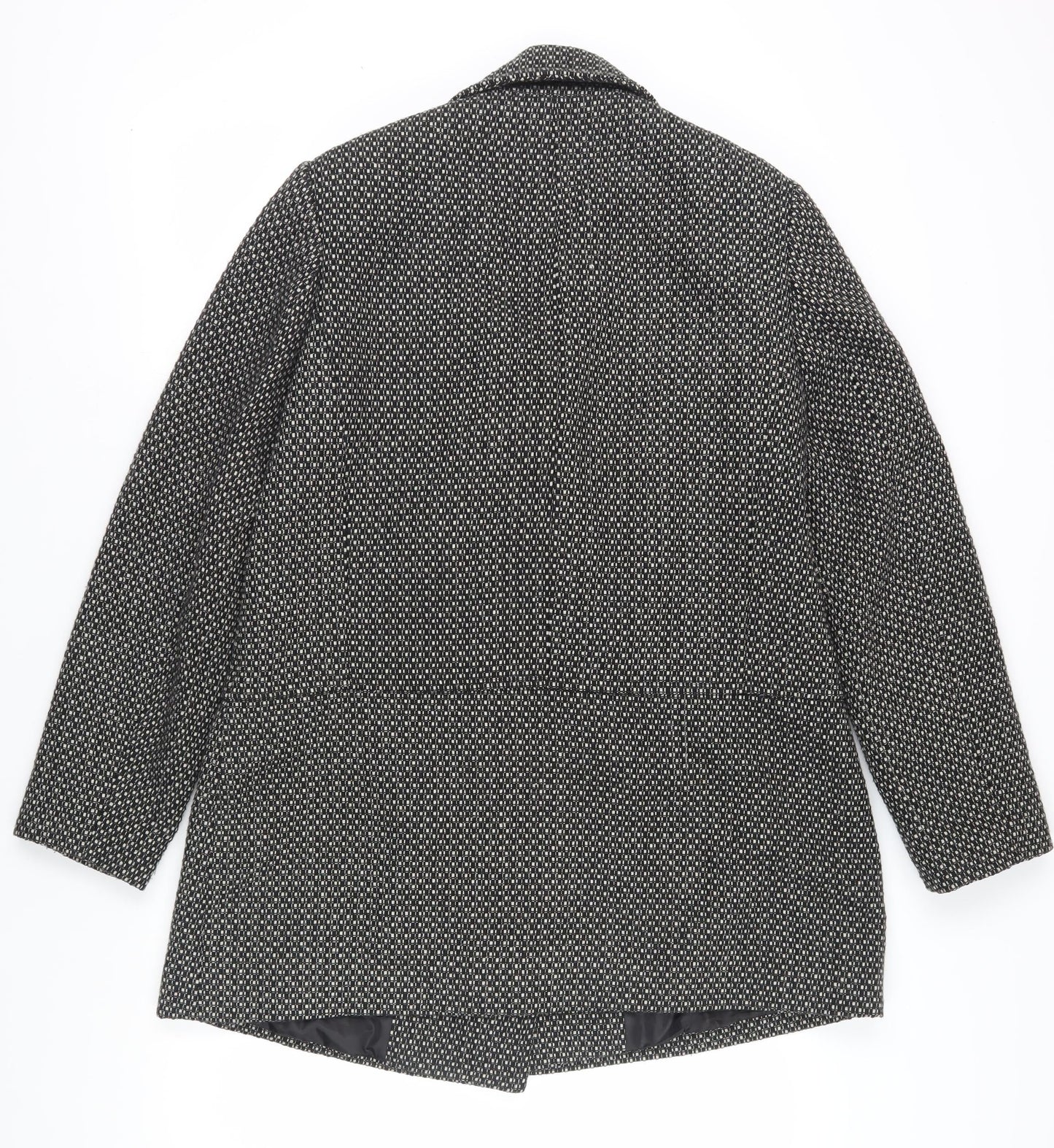 Womens UK Size 16 BHS Grey Pea Coat