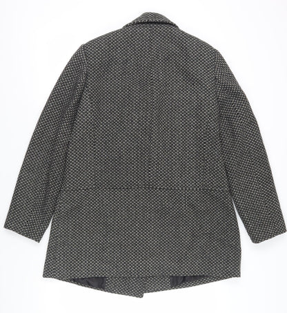 Womens UK Size 16 BHS Grey Pea Coat