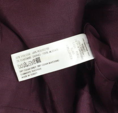 J Taylor Women's Purple Pinstripe Suit Jacket Size 12