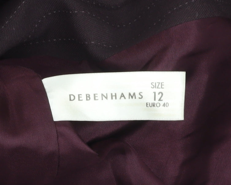 J Taylor Women's Purple Pinstripe Suit Jacket Size 12