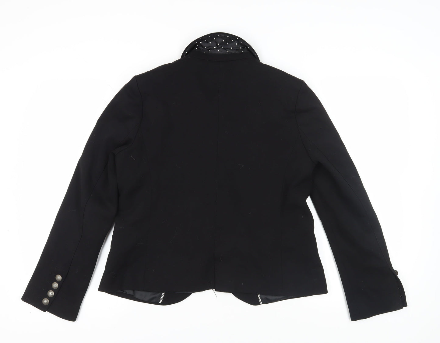 Laura Clement Women's Black Blazer Size 4 Business