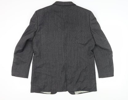 Hugo James Men's Grey Blazer, Size 42, Regular Fit