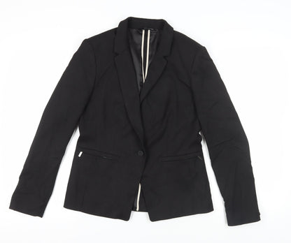 Next Women's Black Regular Fit Suit Jacket Size 12