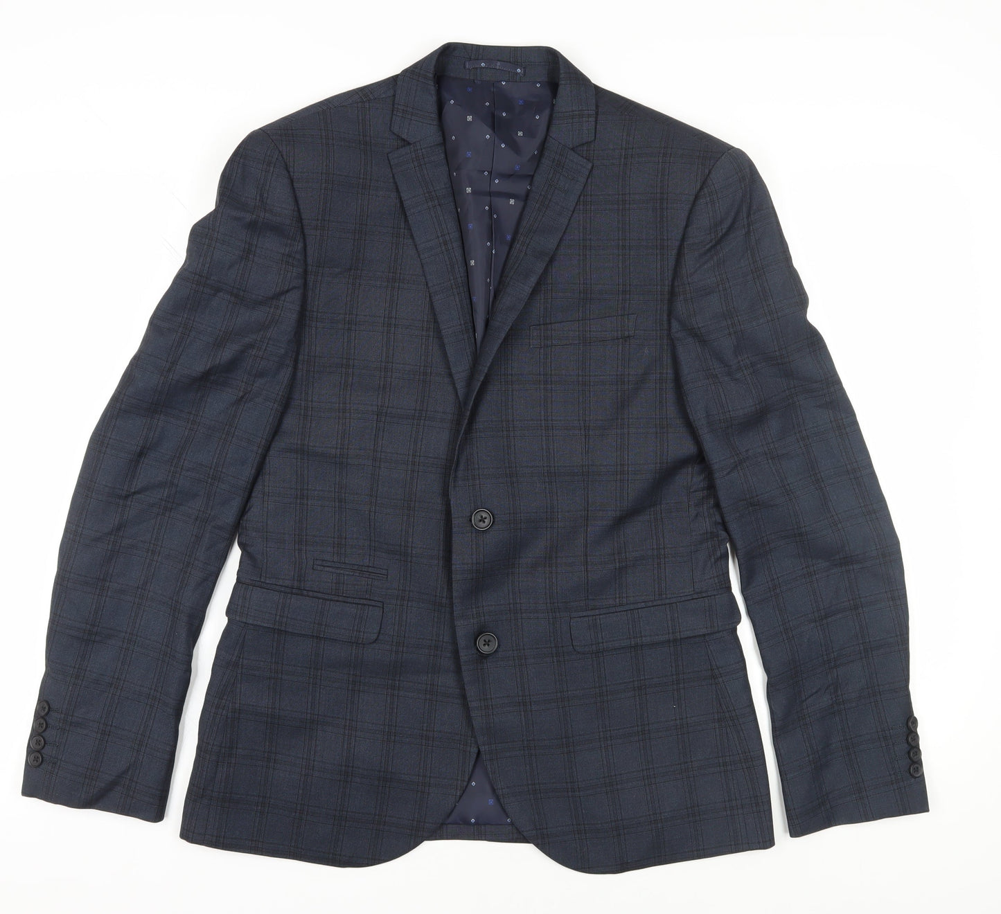 Mens UK Size 40 NEXT Regular Blue Suit Jacket