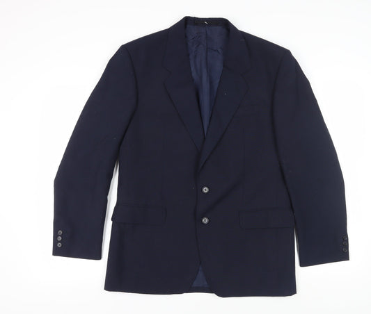 Mens UK Size 40 Varteks Regular Blue Suit Jacket