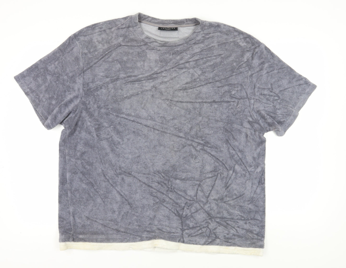 The Couture Club Men's Grey Crew Neck T-Shirt XL
