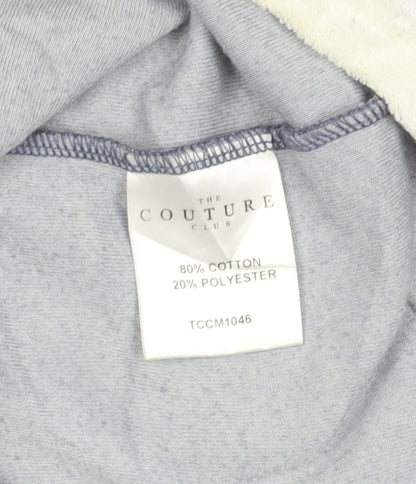 The Couture Club Men's Grey Crew Neck T-Shirt XL