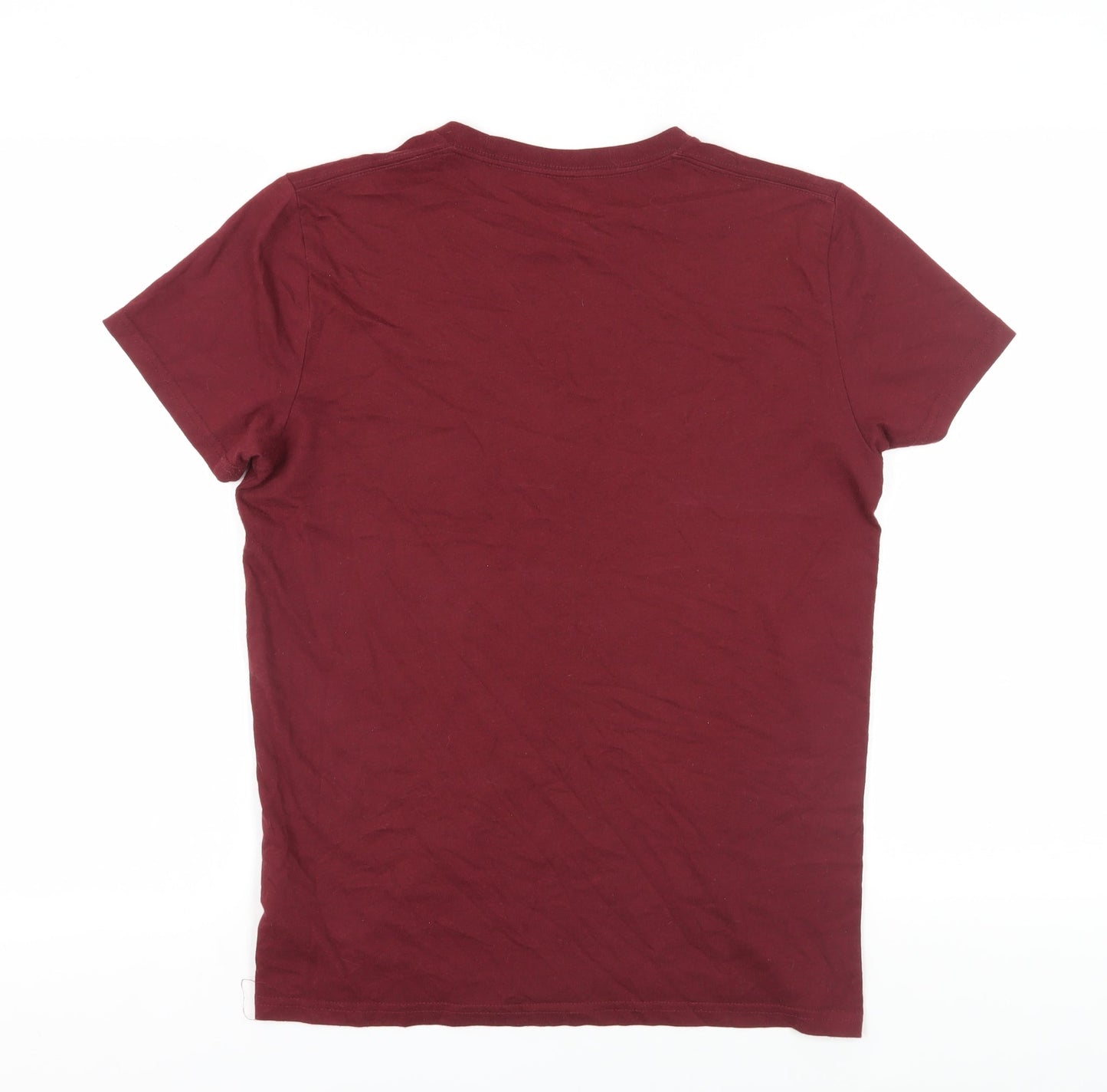 Mens UK Size S Hollister Red  T-Shirt