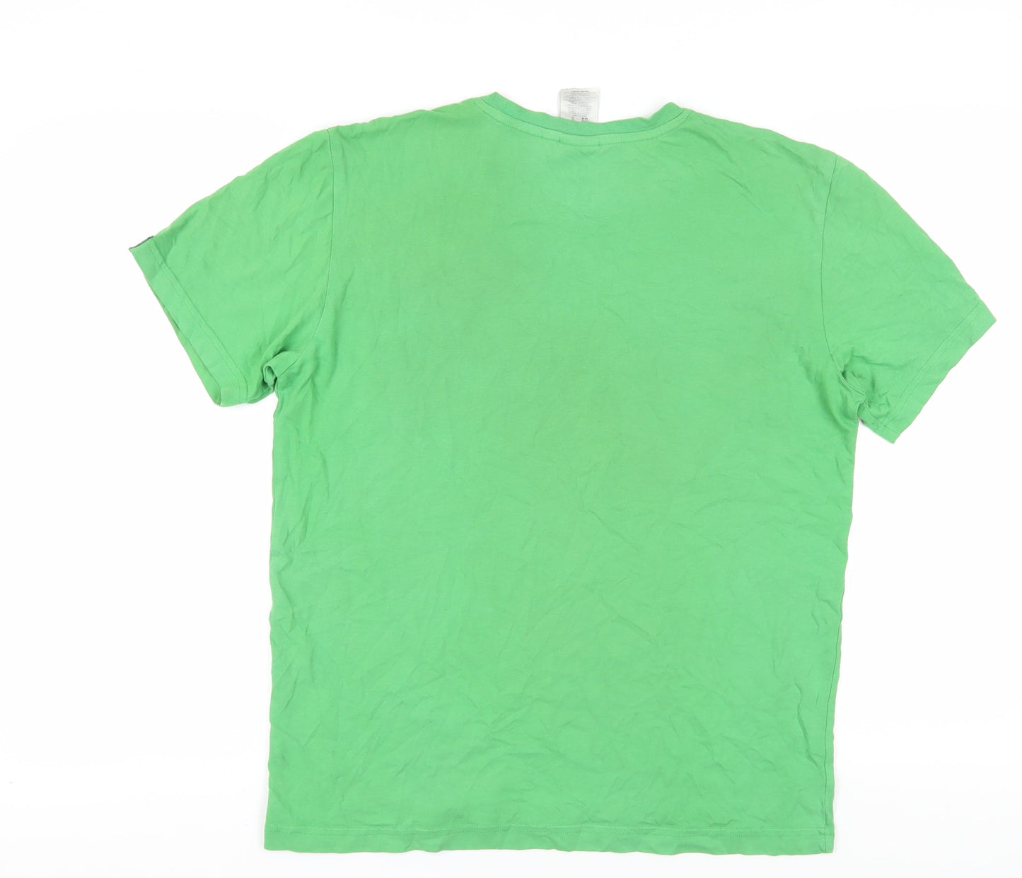 Mens UK Size M adidas Green  T-Shirt