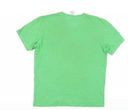 Mens UK Size M adidas Green  T-Shirt