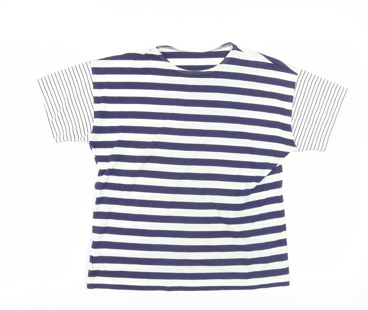 Womens UK Size M Marks and Spencer Blue Basic T-Shirt