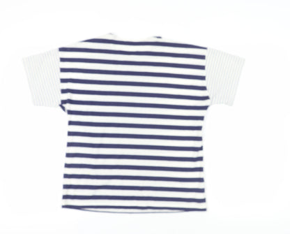 Womens UK Size M Marks and Spencer Blue Basic T-Shirt