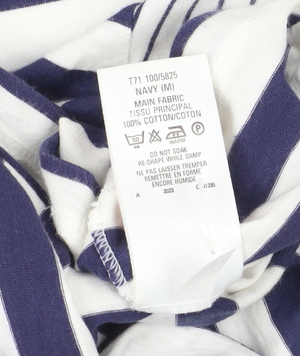 Womens UK Size M Marks and Spencer Blue Basic T-Shirt