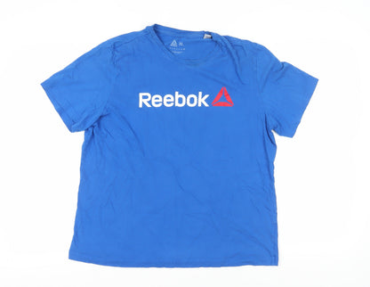 Unisex Adults UK Size XL Reebok Blue Basic T-Shirt