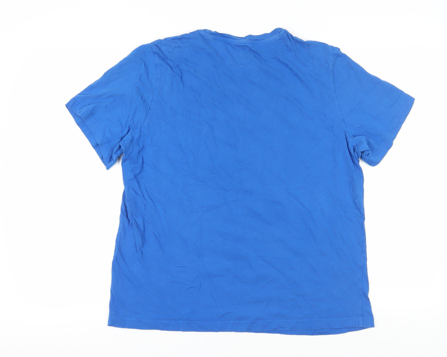 Unisex Adults UK Size XL Reebok Blue Basic T-Shirt