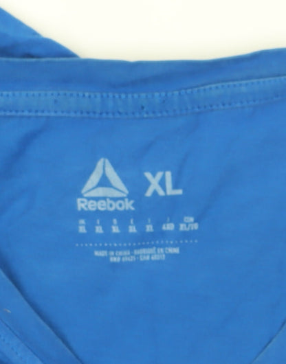 Unisex Adults UK Size XL Reebok Blue Basic T-Shirt