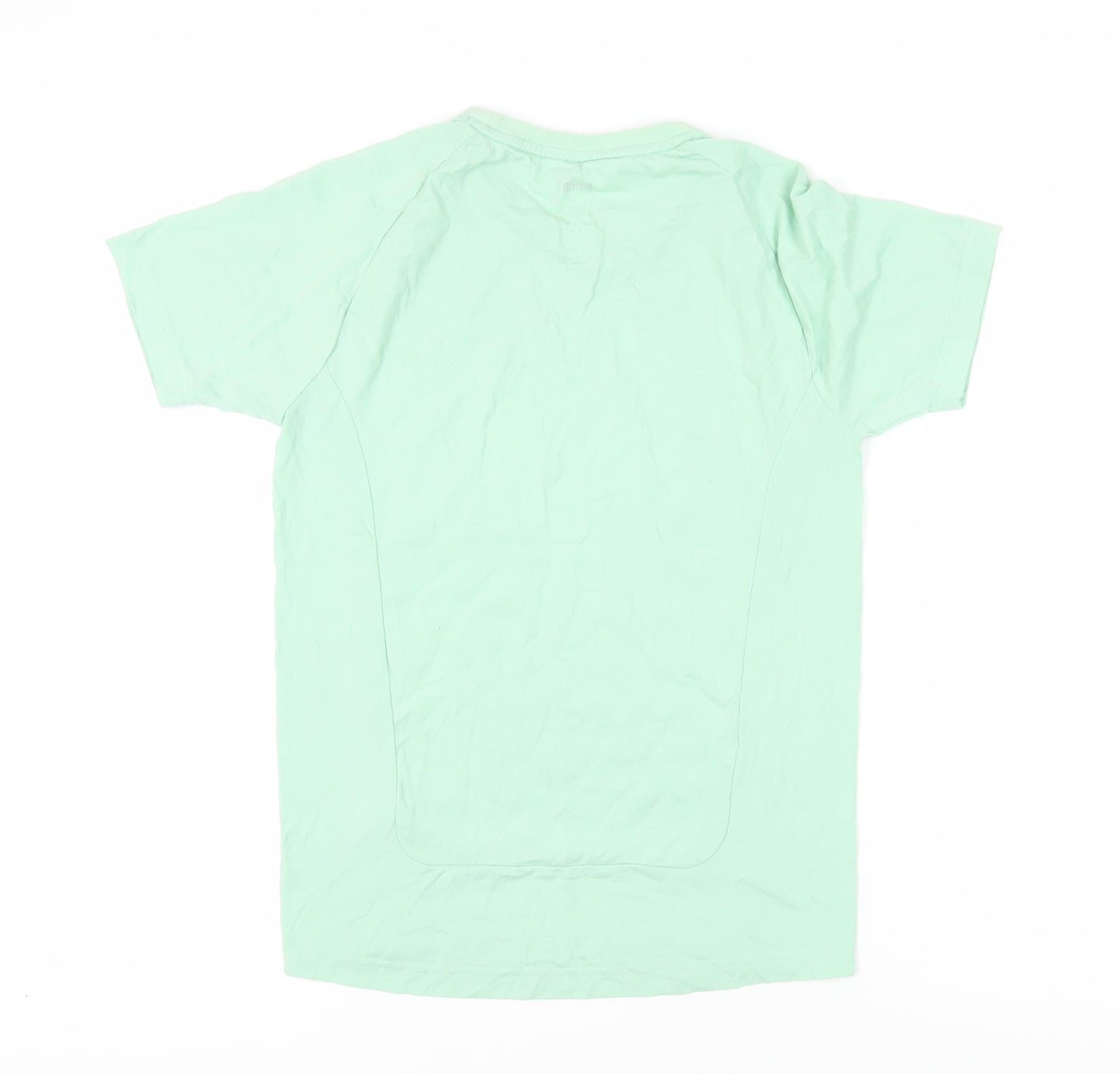 Puma Unisex Green Crew Neck T-Shirt, Size S