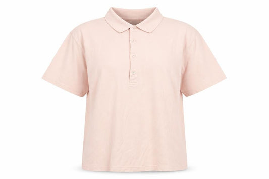 Flores de Amazone Women's Pink Polo Shirt Large