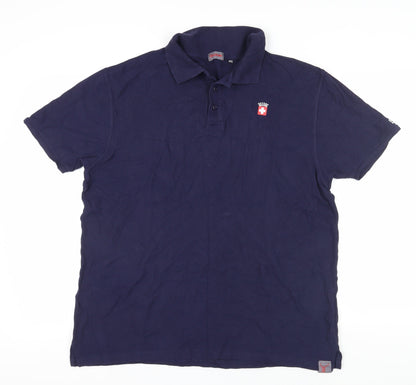 Suisse Men's Blue Short Sleeve Polo XXL