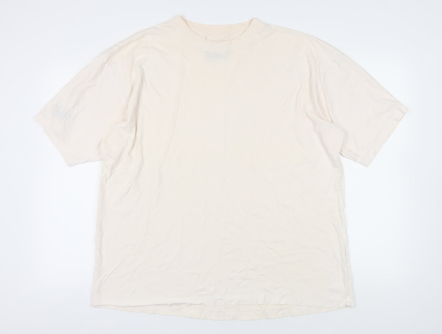 Mens UK Size XL Cotton Traders Beige  T-Shirt