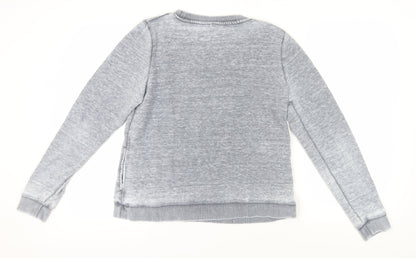 Animal Women's Grey Graphic Sweatshirt Size 14 Pullover