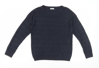 Womens UK Size L Jacqueline de Yong Blue Pullover Jumper